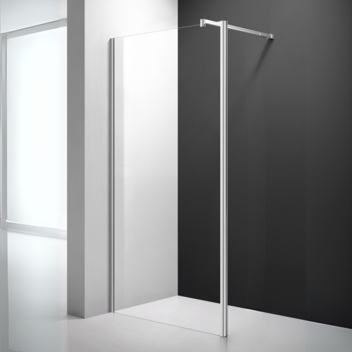 Paroi de douche fixe pour salle de bain PMR