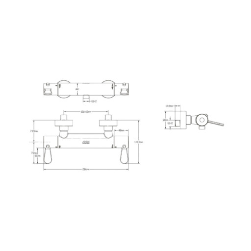 Mitigeur de douche thermostatique ARKATHERM destin  toutes les salles de bain