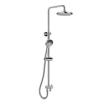 Colonne de douche RD020 avec pommeau de t�te, douchette � main et flexibles