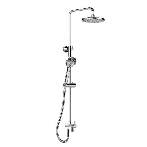 Colonne de douche RD020 avec pommeau de t�te, douchette � main et flexibles