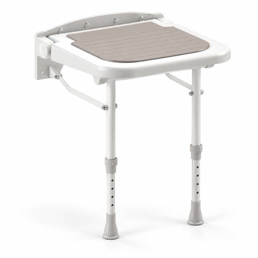 Vue en perspective de l�assise du si�ge de douche rembourr�