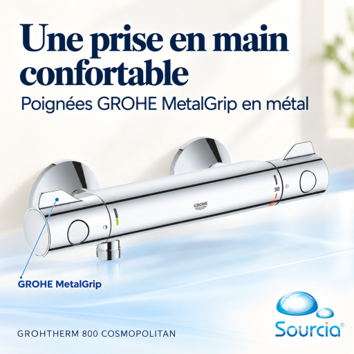 Mitigeur de douche thermostatique GROHE 800 destin� � toutes les salles de bain