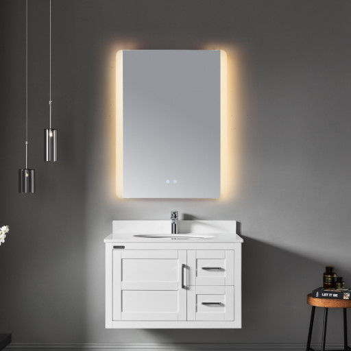 Miroir antibue avec clairage LED pour salle de bain PMR SA19-008 