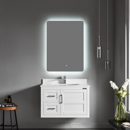 Miroir antibue avec clairage LED pour salle de bain PMR SA20-005 