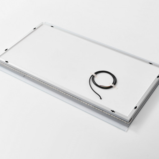 Miroir antibue avec clairage LED et loupe intgre pour salle de bain PMR SA20-011