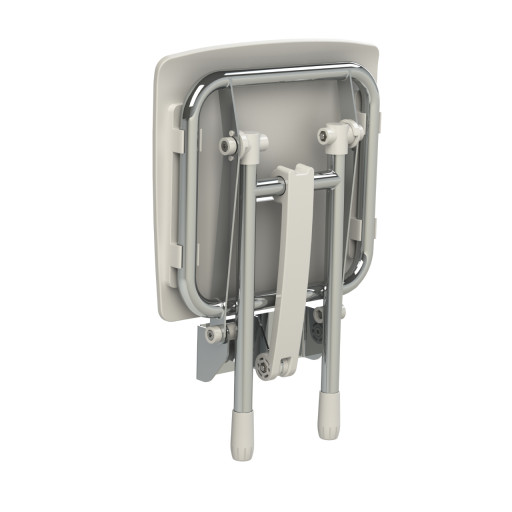 Si�ge de douche RUGAO BLANC relevable et r�glable pour salle de bain PMR