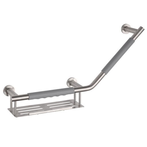 Barre d'appui 135 COMFORT GRIP en acier bross